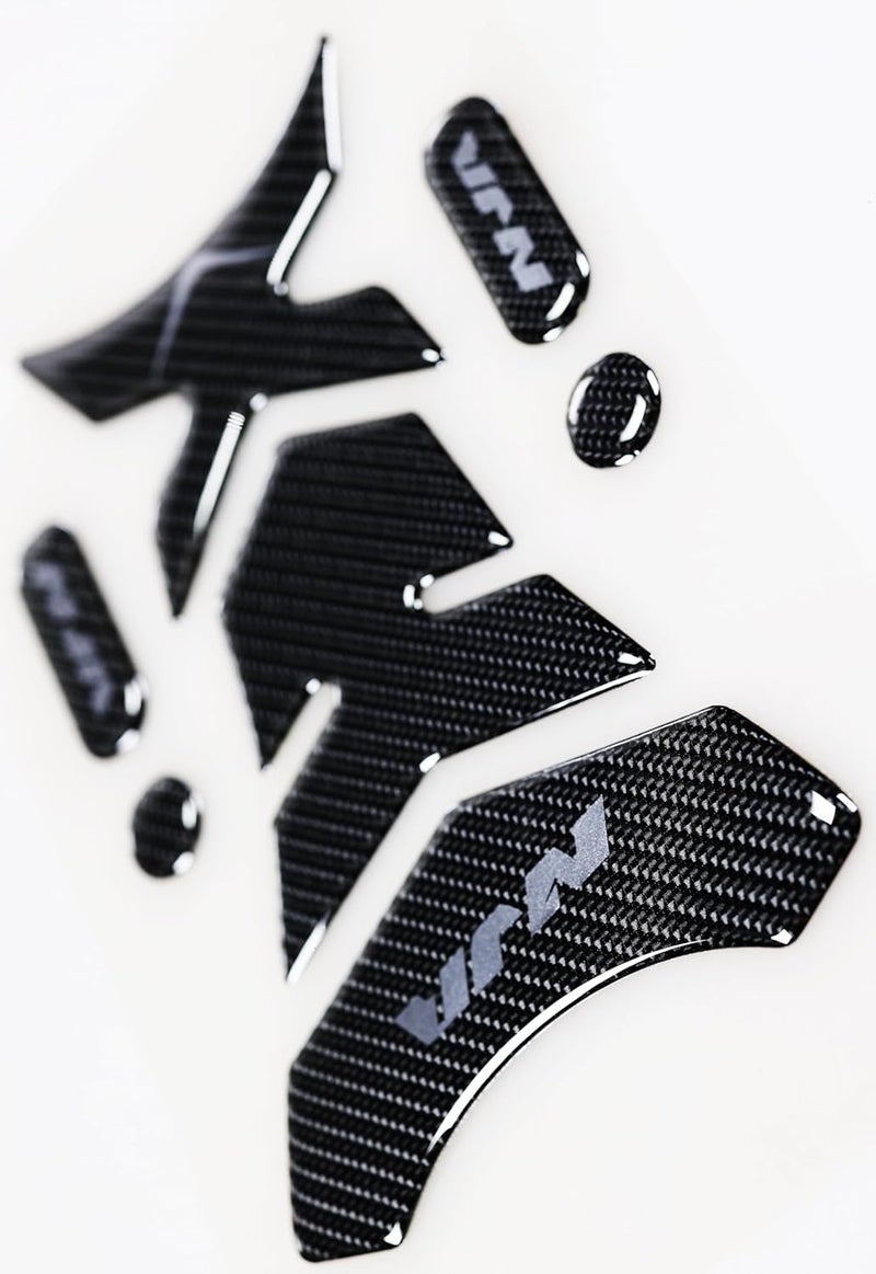 REVSOSTAR 5D Real Carbon Fiber, Motorcycle Decal Vinyl Tank Protector, Tank Pad for NJ 650 ZX636 ZX600 ZX-10R ZX14 ZX1400 with Kick Stand Coaster, Offering an alternative nj tank - Image 5